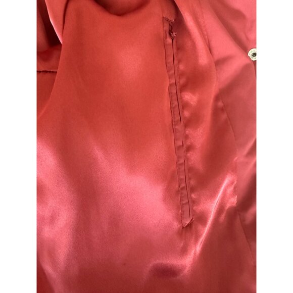 Talbots Down Filled Quilted Puffer Jacket Size Petite M Shawl Collar Pink Warm - Picture 10 of 10